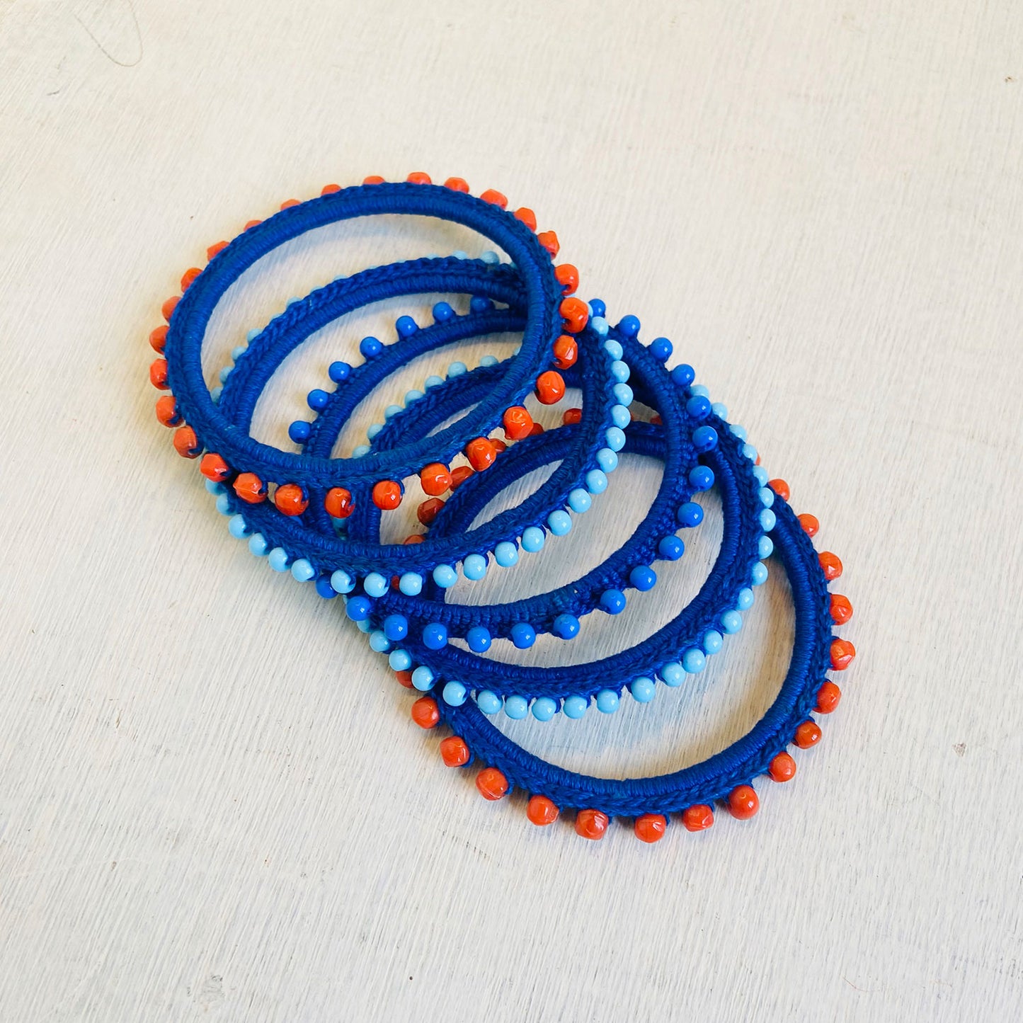 Summer Bangles - Blue (Set of 5)