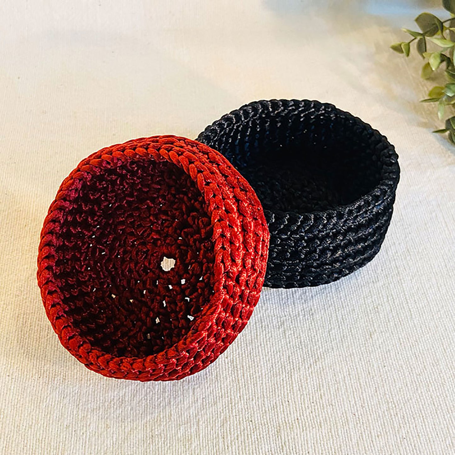 Satin Baskets (Set of 2)