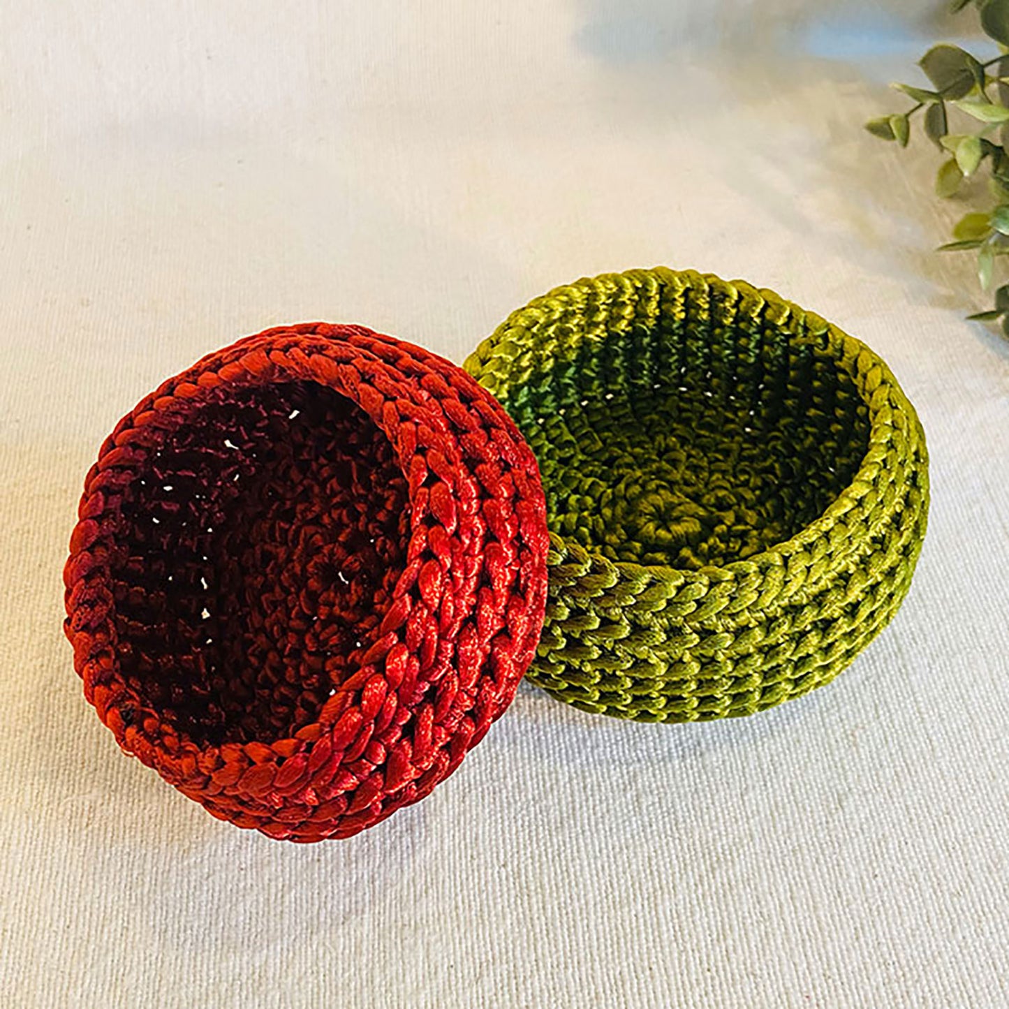 Satin Baskets (Set of 2)