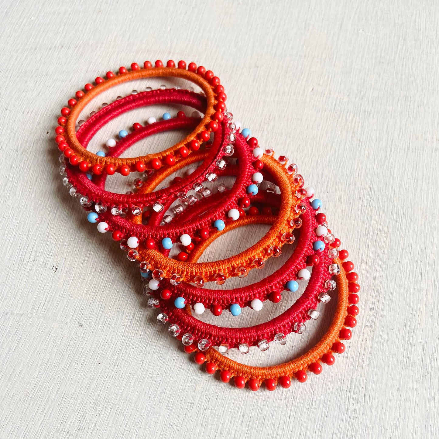 Summer Bangles - Orange (Set of 5)