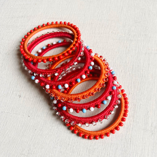 Summer Bangles - Orange (Set of 5)