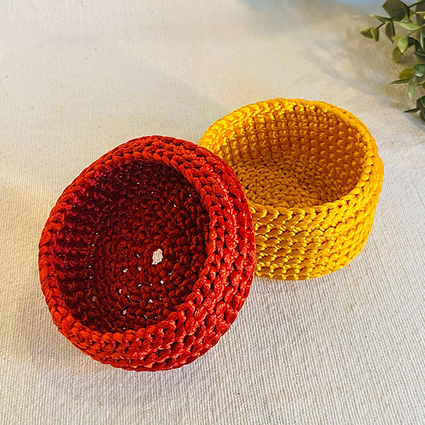 Satin Baskets (Set of 2)